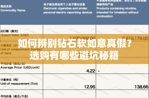 如何辨别钻石软如意真假？选购有哪些避坑秘籍